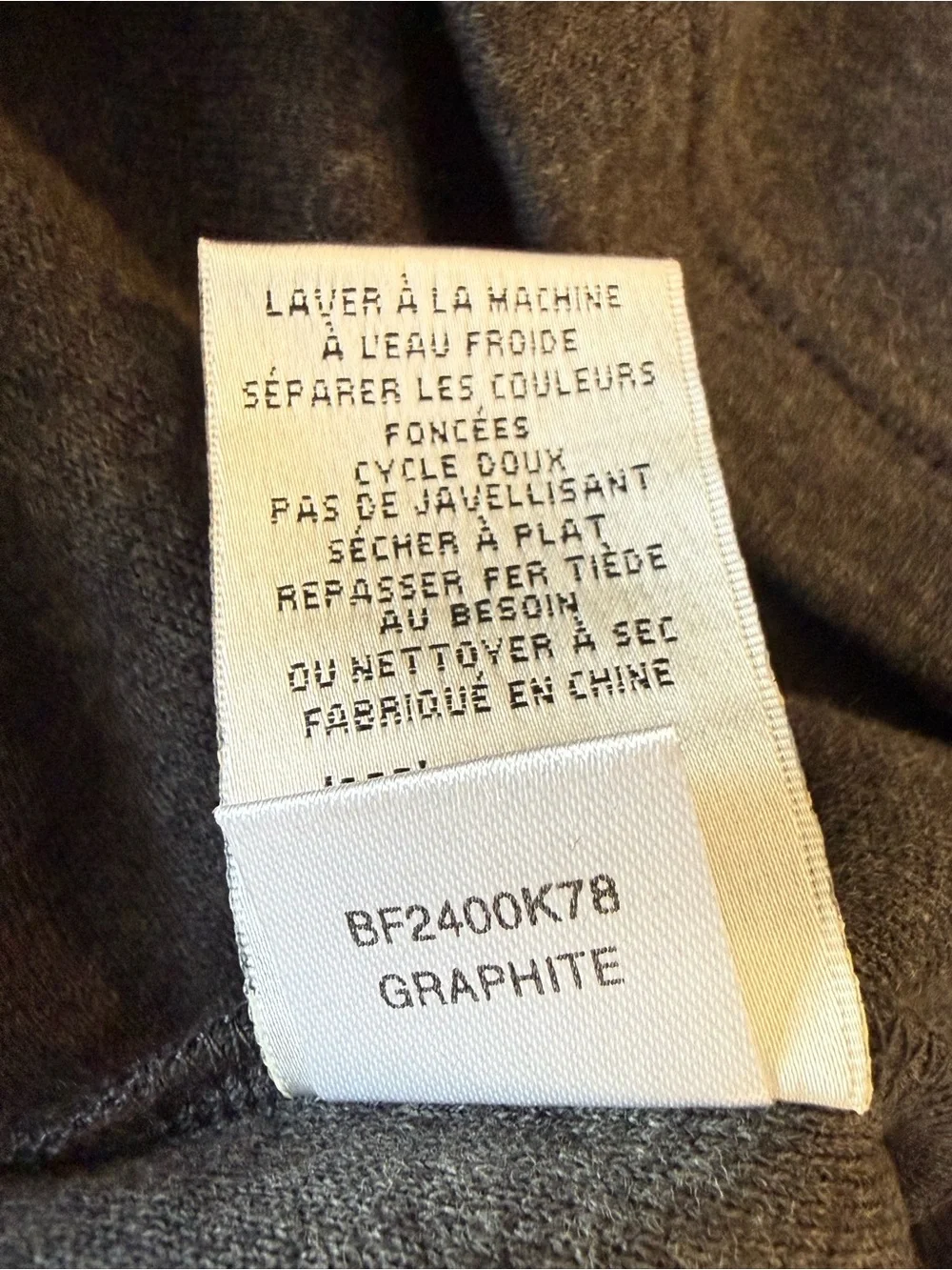 NWT Bugatchi Men's Grey Quarter-Zip Sweater Size Small